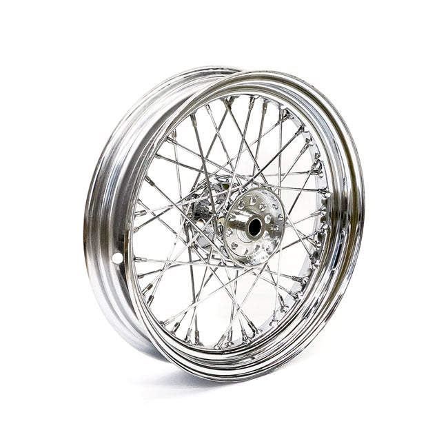 Front Wheel 40 Spokes Chrome - 3.00 X 16 For 67-72 FL Front & Rear