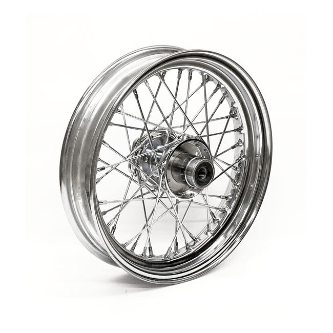 Front Wheel 40 Spokes Chrome - 3.00 X 16 For 86-99 FLST/C/F/N