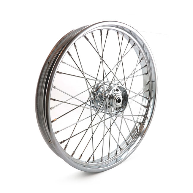 Front Wheel 40 Spokes Chrome - 2.15 X 21 For 36-66 FL