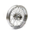 Front Wheel 40 Spokes Chrome - 3.00 X 16 For 08-17 FLT, FLHT, FLHR, FLTR, FLHX No ABS