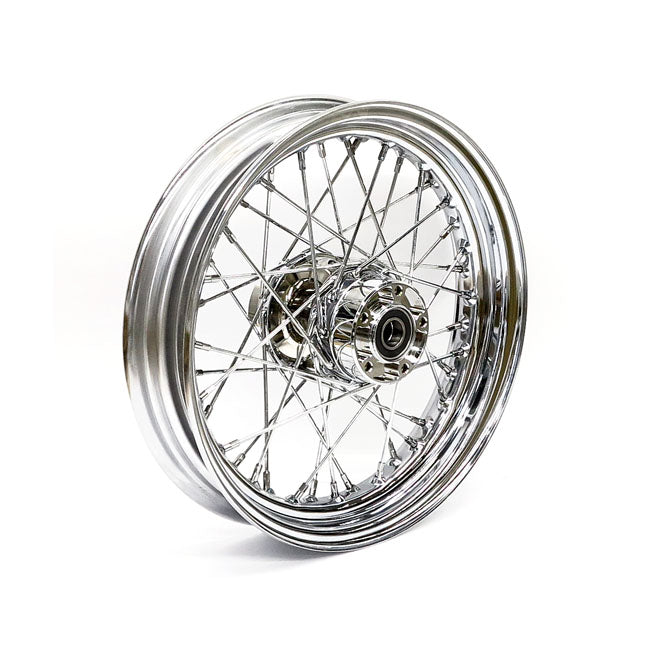 Front Wheel 40 Spokes Chrome - 3.00 X 16 For 08-17 FLT, FLHT, FLHR, FLTR, FLHX No ABS