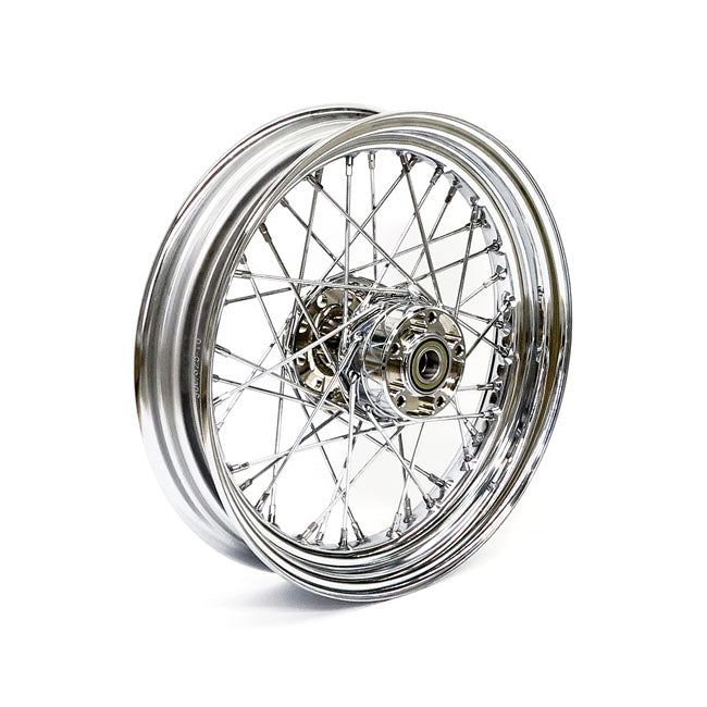 Front Wheel 40 Spokes Chrome - 3.00 X 16 For 12-17 FLST/C/F/N ABS