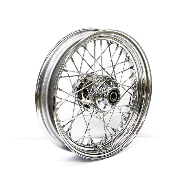 Front Wheel 40 Spokes Chrome - 3.00 X 16 For 07-17 FLST/C/F/N no ABS