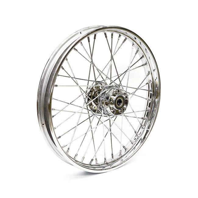 Front Wheel 40 Spokes Chrome - 2.15 X 21 For 11-15 Softail ABS