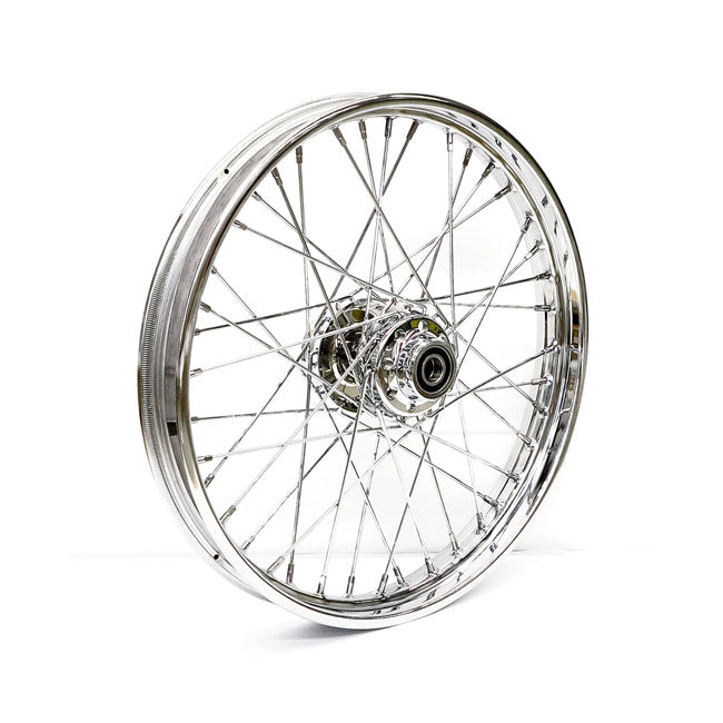 Front Wheel 40 Spokes Chrome - 2.15 X 21 For 08-11 FXST,FLST/F,FXDWG No ABS