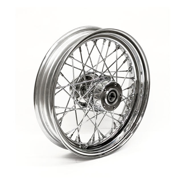 Front Wheel 40 Spokes Chrome - 3.00 X 16 For 00-07 Touring