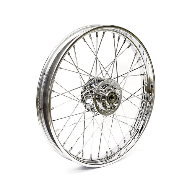 Front Wheel 40 Spokes Chrome - 2.15 X 21 For 08-20 XL ABS Excl. 11-20 XL883L, 883R, 1200X/TABS