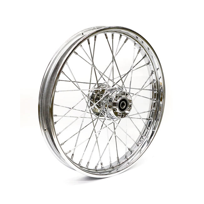 Front Wheel 40 Spokes Chrome - 2.15 X 21 For 00-07 FXST/S/B/D