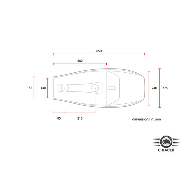 Flat Racer SCR 4 Seat Black