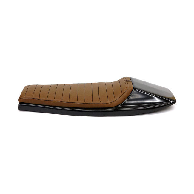 Flat Racer SCR 4.1 Seat With Side Number Plates Dark Brown