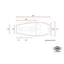 Flat Racer SCR 4.1 Seat With Side Number Plates Dark Brown