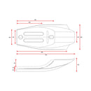 Flat Racer SCR 14 Seat Black
