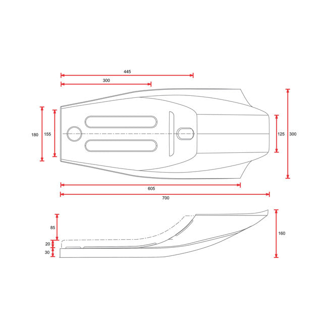 Flat Racer SCR 14 Seat Black