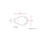 Classic Bobber Solo Seat Large Black