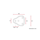 Classic Bobber Solo Seat Small Dark Brown