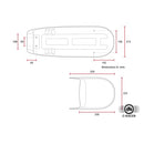 Honda CX500 Flat & Cowl Seat Black