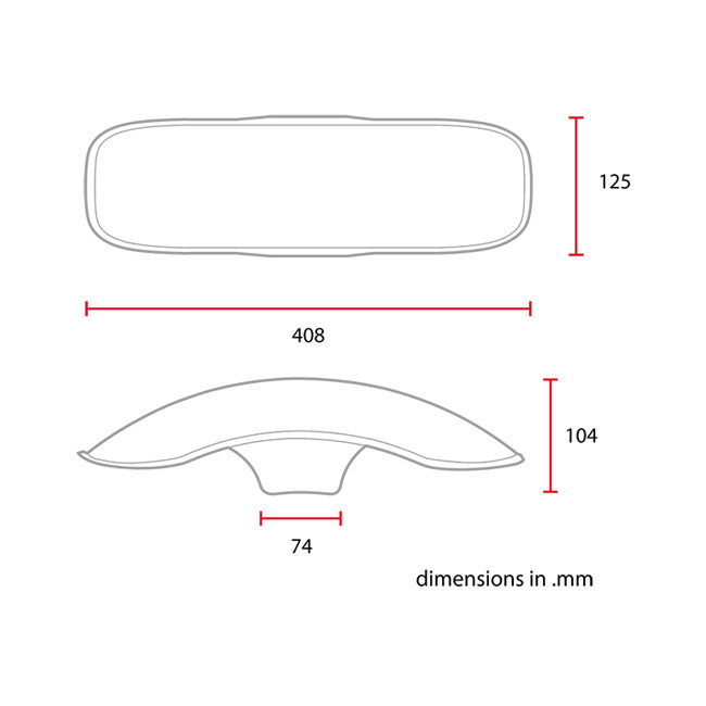 Universal 17 / 18 Inch Front Fender No - 3S