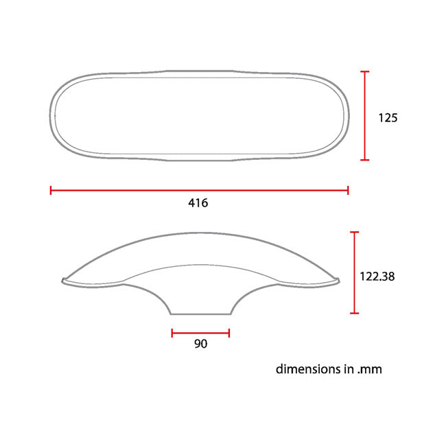 Universal 17 / 18 Inch Front Fender No - 4S