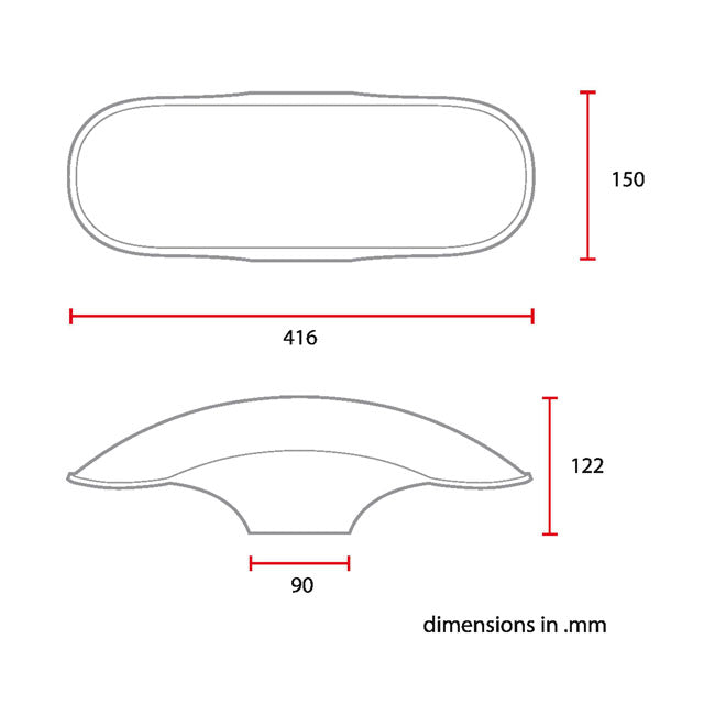 Universal 17 / 18 Inch Front Fender No - 4L