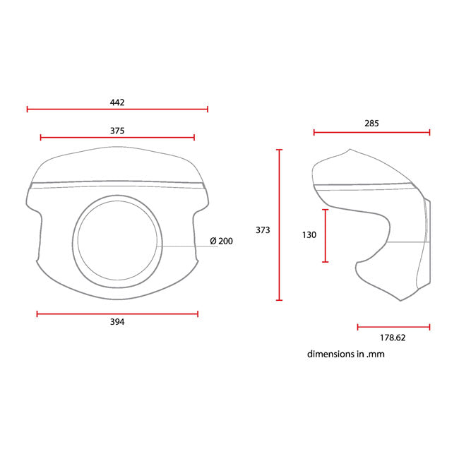 Universal Cafe Racer Mask No - 7.1