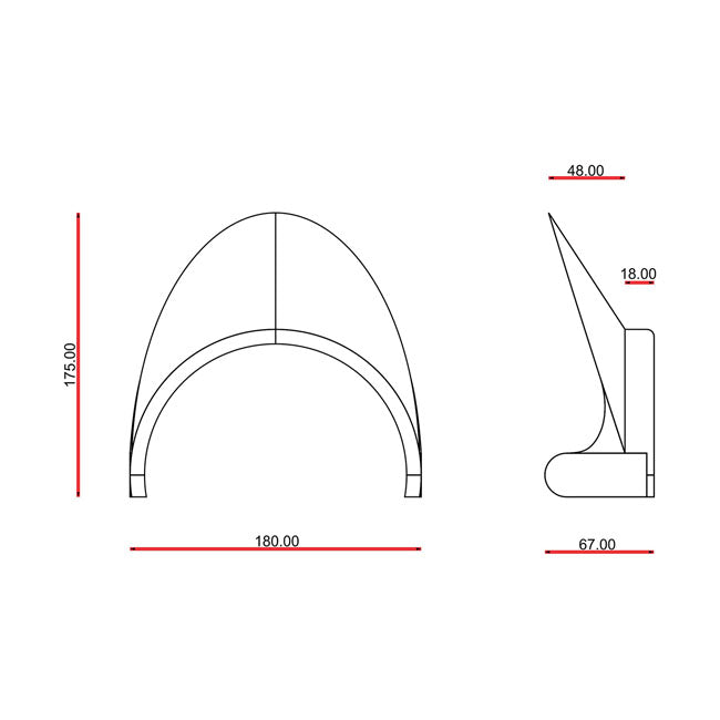 Universal Cafe Racer Front Mask No - 11
