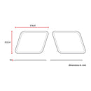 Vintage Racing Parallelogram Side Number Plates