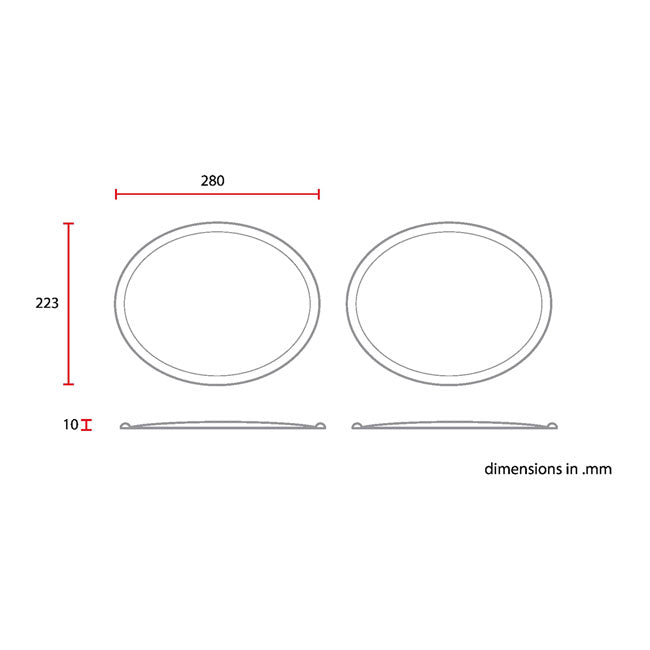 Vintage Racing Oval Side Number Plates