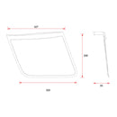 Vintage Racing Side Number Plates Black