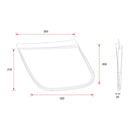 Vintage Racing Side Number Plates Without Bracket Black