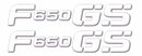 3D Motorcycle Stickers - Lettering For BMW F 650 GS 2008-2012