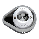 Stealth Teardrop Slasher Cover Chrome For S&S Stealth Air Cleaners