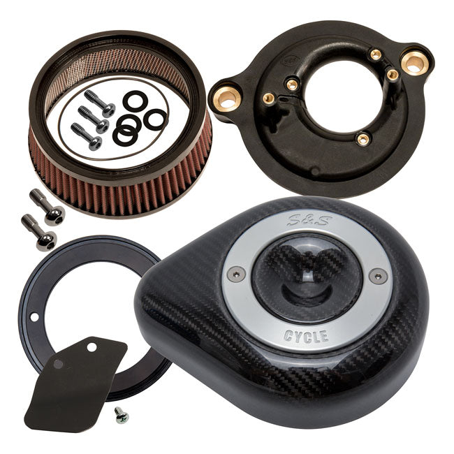 Stealth Carbon Teardrop Air Cleaner Kit For 18-22 Softail