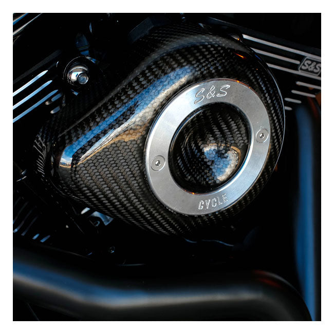 Stealth Carbon Teardrop Air Cleaner Kit For 00-15 Softail