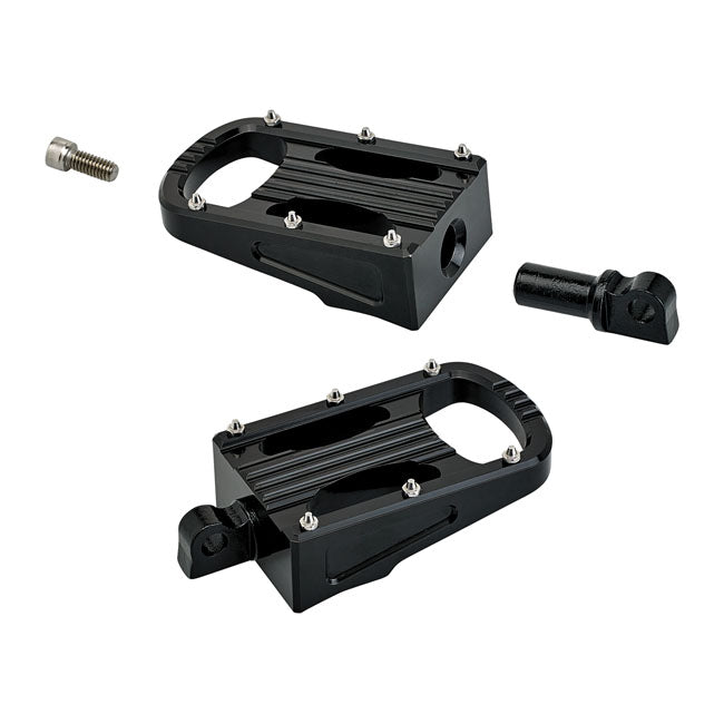 Punisher XL Rider Footpegs Black Fits All Traditional H-D Male Mount