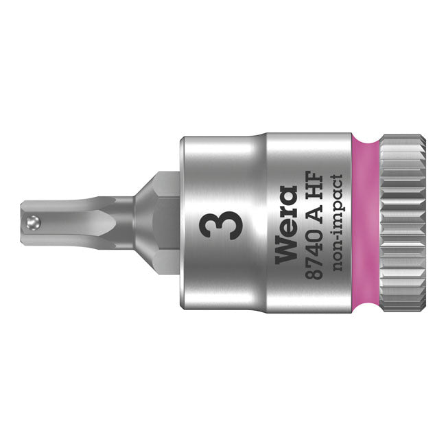 Zyklop 1/4 Inch Hex Socket Bit W/ Holding Function Metric - 7/100 MM
