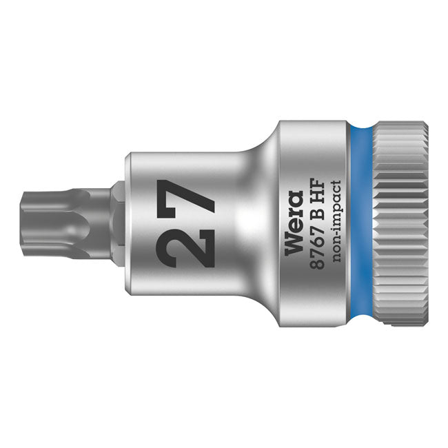 Zyklop 3/8 Inch TorX Socket Bit TX27 With Holding Function - 107 MM