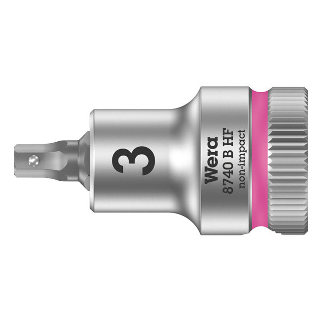 Zyklop 3/8 Inch Hex Socket Bit With Holding Function Metric - 9/38.5 MM