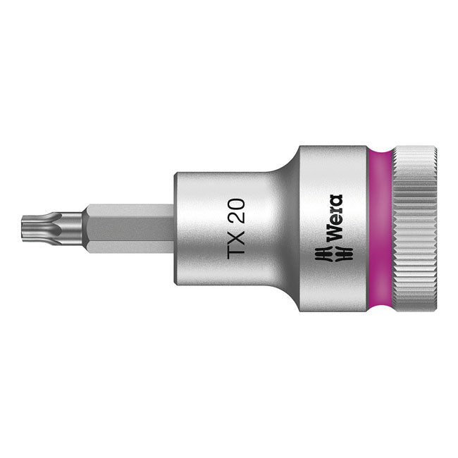 Zyklop 1/2 Inch Torx TX40 Socket Bit With Holding Function - 60 MM