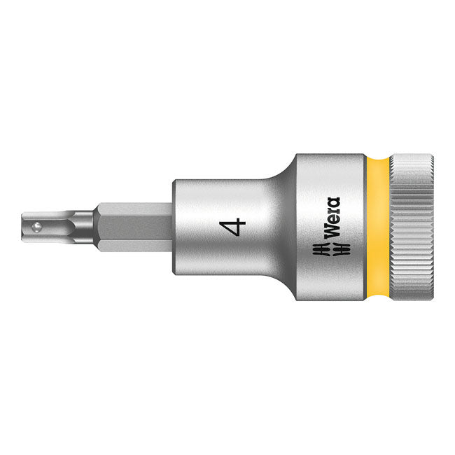 Zyklop 1/2 Inch Hex Socket Bit With Holding Function - 10/140 MM