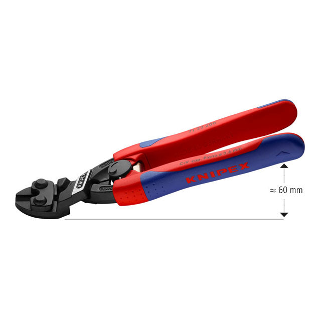 Compact Bolt Cutter With 20 Degree Angled Head - 200mm Length