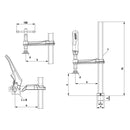 Clamping Element For Welding Tables TWV Weight: 1.2Kg