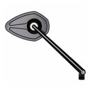 Mo.View Sport XL Glassless Mirror Black