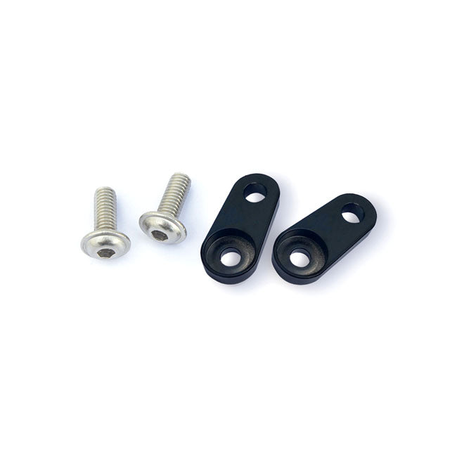 Atto & Spot Mounting Bracket Kit C Evo Black For Mounting Atto & Spot turn Signals to Aprilia