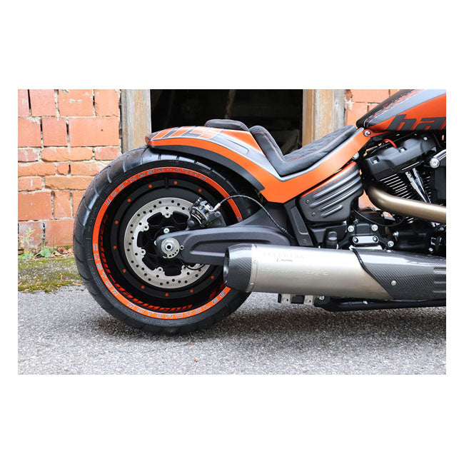 Softail Wide Fender Kit Racing 2-Up Seat For 19-20 Softail FXDRS 114