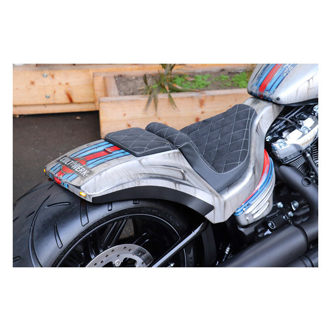 Softail Wide Fender Kit Racing 2-Up Seat For Softail Breakout: 18-20 NU FXBR