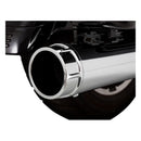 Torquer 450 Slip-On Mufflers Chrome For 17-23 Touring Excl. Trikes
