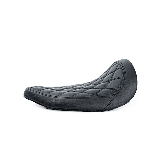 Diamond Solo Seat Short Oval Black For 13-17 FXSTB Breakout, 08-11 FXCW/C Rocker NU