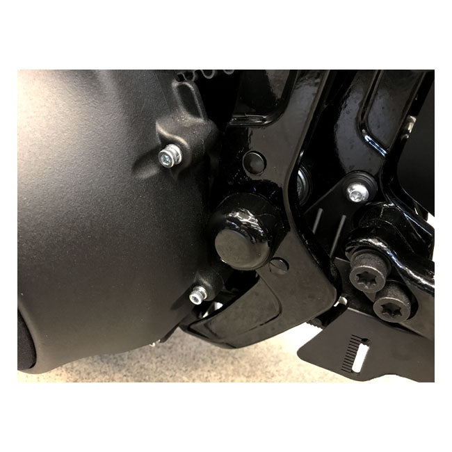 Swingarm Axle Cover Set. Gloss Black