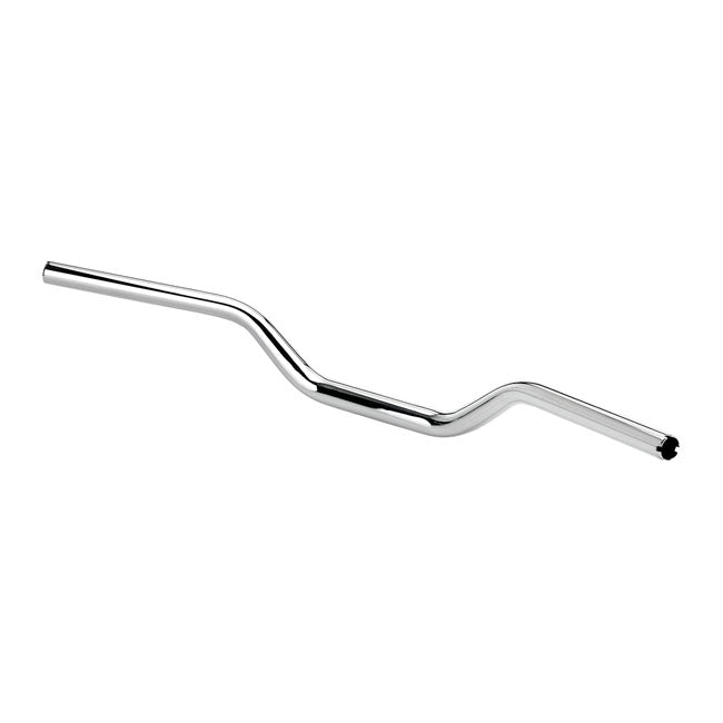 1 Inch Handlebar Tracker Mid O/S Chrome TUV Approved Fits 08-21 H-D E-Throttle With 1-1/8" Risers