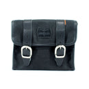 Mini Saddlebag Waxed Cotton Black
